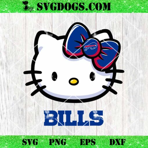 Hello Kitty Buffalo Bills SVG, Kitty Ravens NFL SVG, Kitty Football SVG PNG DXF EPS