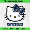 Hello Kitty Denver Broncos SVG, Kitty Broncos NFL SVG, Kitty Football SVG PNG DXF EPS