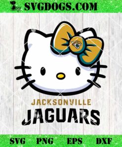 Hello Kitty Jacksonville Jaguars SVG, Kitty Jaguars NFL SVG, Kitty Football SVG PNG DXF EPS