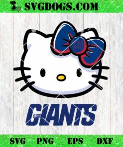 Hello Kitty New York Giants SVG, Kitty Giants NFL SVG, Kitty Football SVG PNG DXF EPS