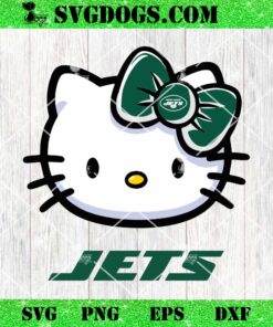 Hello Kitty New York Jets SVG, Kitty Jets NFL SVG, Kitty Football SVG PNG DXF EPS