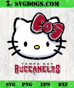 Hello Kitty Tampa Bay Buccaneers SVG, Kitty Buccaneers NFL SVG, Kitty Football SVG PNG DXF EPS