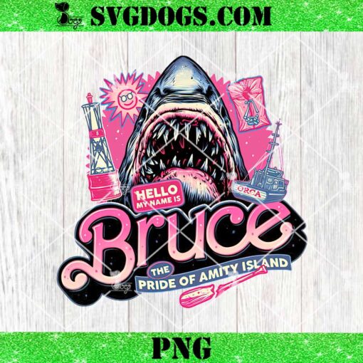 Hello My Name Is Bruce The Pride of Amity Island PNG, Jaws PNG, Shark PNG