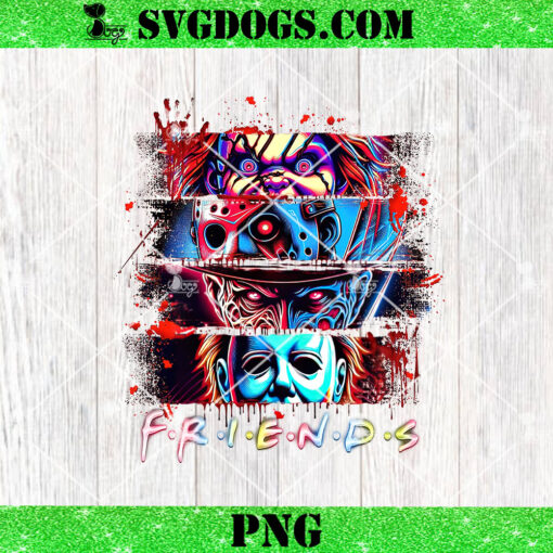 Horror Neon PNG, Halloween Horror Friends PNG, Scary Halloween Movie PNG