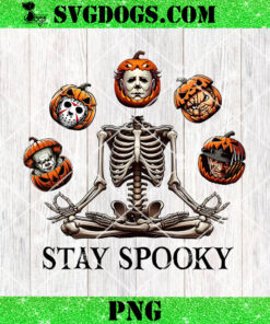 Horror Stay Spooky PNG, Killers Pumpkins PNG, Skeleton Halloween PNG