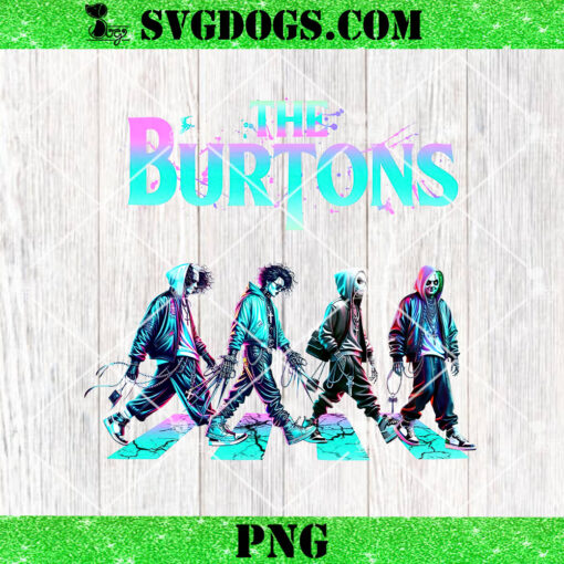 Horror The Burtons Neon PNG, Halloween PNG