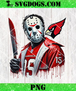 Jason Voorhees Arizona Cardinals Football PNG, Horror Cardinals PNG, Halloween NFL PNG