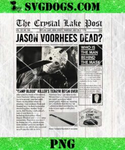 Jason Voorhees Dead The Crystal Lake Post PNG, Jason Voorhees Newspapers PNG