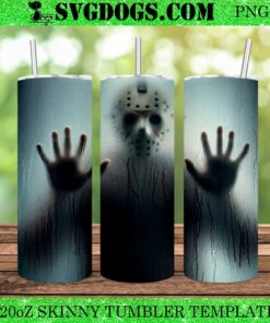 Jason Voorhees Zipper 20oz Tumbler Wrap PNG