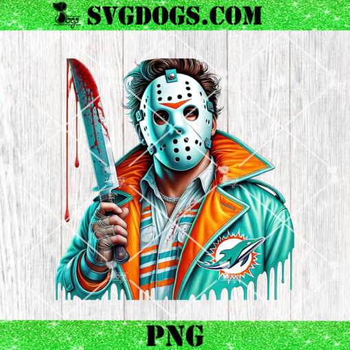 Jason Voorhees Miami Dolphins PNG, Horror Dolphins PNG, Halloween NFL PNG