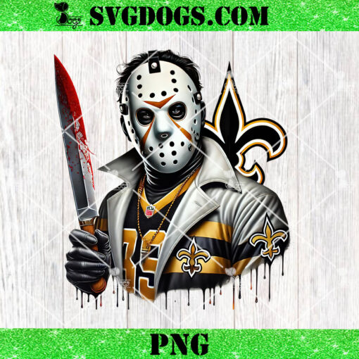 Jason Voorhees New Orleans Saints PNG, Horror New Orleans Saints PNG, Halloween NFL PNG