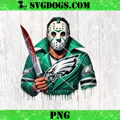 Jason Voorhees Philadelphia Eagles PNG, Horror Eagles PNG, Halloween NFL PNG