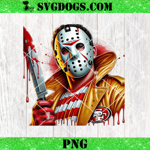 Jason Voorhees San Francisco 49ers PNG, Horror 49ers PNG, Halloween NFL PNG