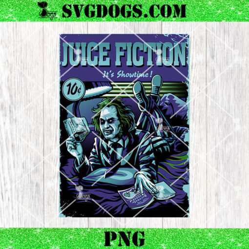 Juice Fiction It’s Showtime PNG, Beetlejuice PNG, Horror Character PNG