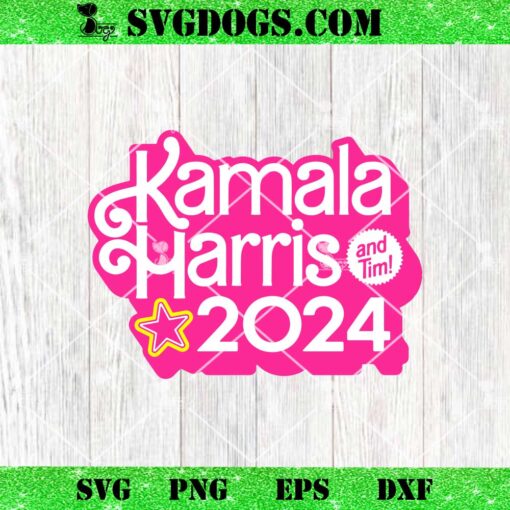 Kamala Harris and Tim 2024 SVG, Harris Walz SVG