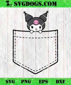 Kuromi Chest Pocket SVG, Kuromi SVG, Sanrio SVG