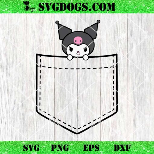 Kuromi Chest Pocket SVG, Kuromi SVG, Sanrio SVG