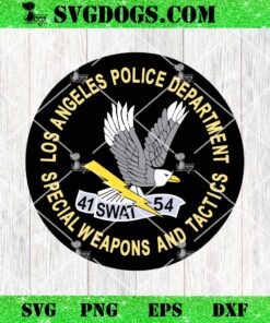 LAPD Special Weapons and Tactics SWAT SVG, 41 Swat 54 SVG