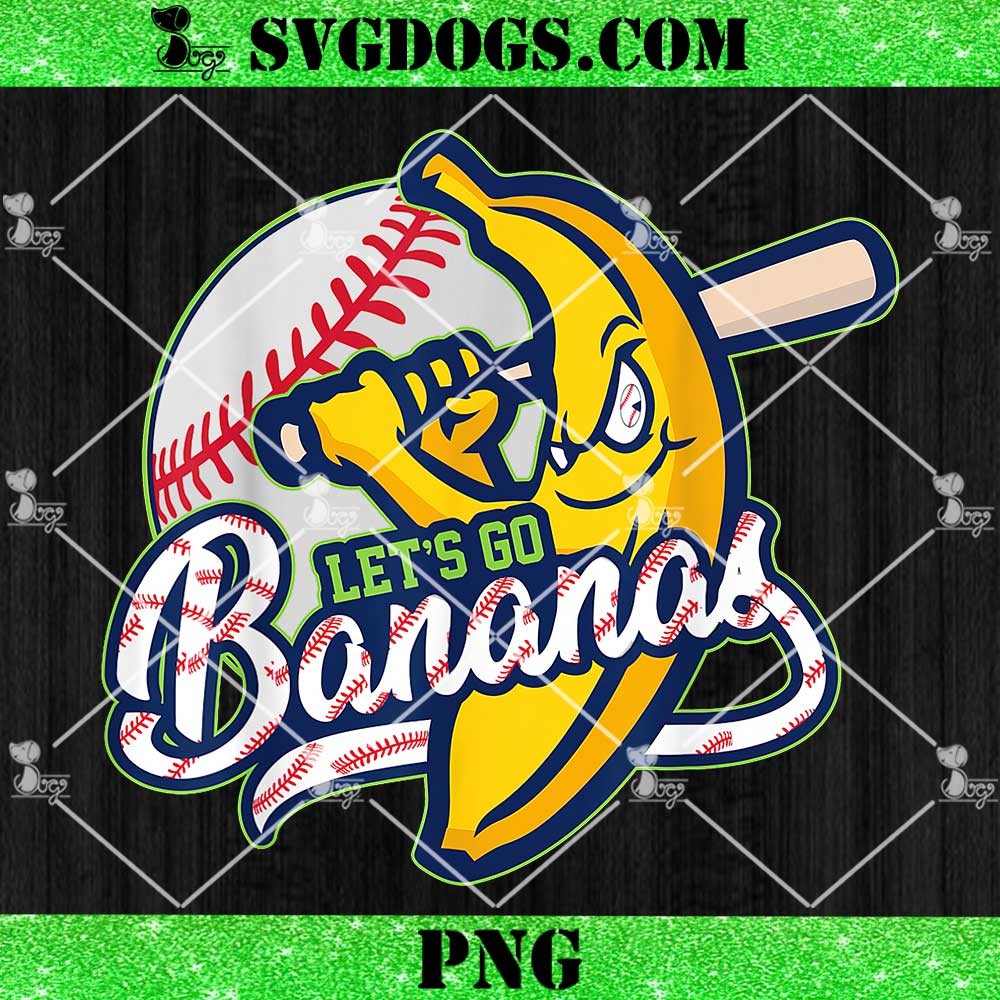 Lets Go Bananas PNG, Banana Baseball PNG Lets Go Bananas PNG, Banana Baseball PNG