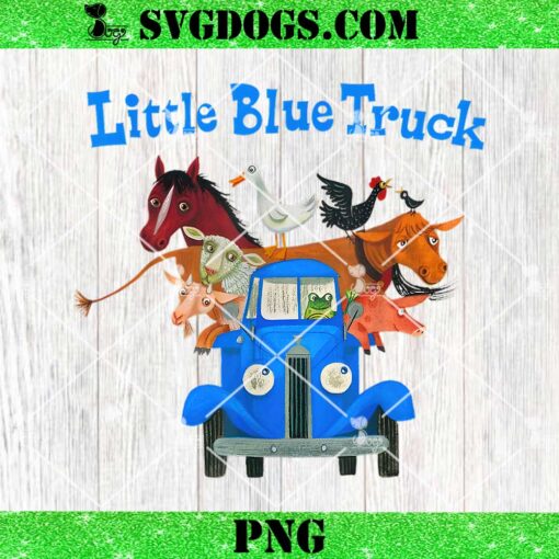 Little Blue Truck PNG, Little Blue Truck Frame PNG