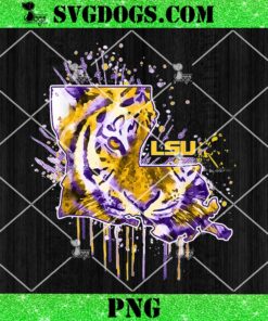 Lsu Tigers Tiger Map Gameday Slogan PNG, LSU Tigers Half Tiger Face PNG