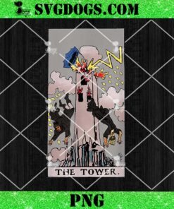 Marvel Agatha All Along The Tower PNG, Vintage Marvel Agatha Tarot Card PNG