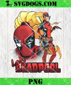 Marvel Comics PNG, Retro Classic Lady Deadpool PNG