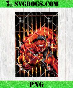 Marvel Universe Classic Red Hulk Extreme Rage On Fire PNG, Red Hulk PNG