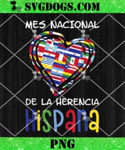 Hispanic Heritage Month All Countries Heart Hands PNG