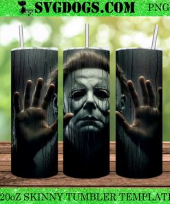 Michael Myers Horror 20oz Tumbler Wrap PNG