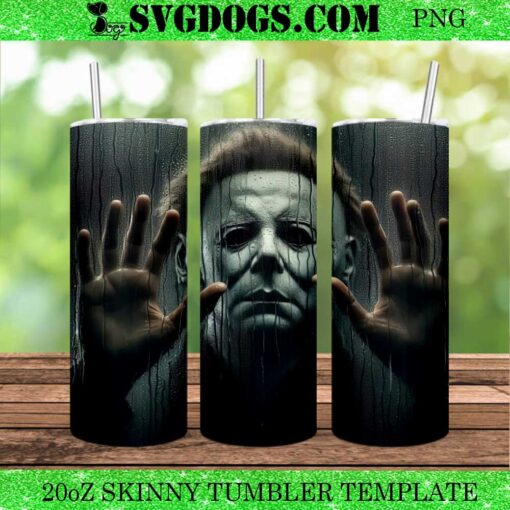 Michael Myers Horror 20oz Tumbler Wrap PNG