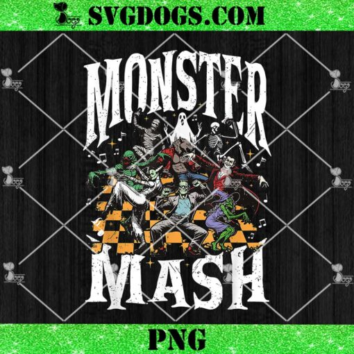 Monster Mash PNG, Retro Halloween PNG, Funny Monster Spooky PNG