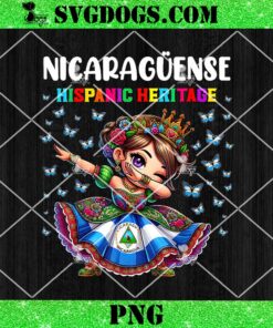 Nicaragua Hispanic Heritage Month Celebration Girls Kids PNG