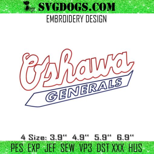 Oshawa Generals Logo Embroidery