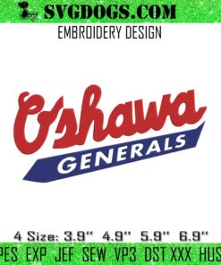 Oshawa Generals Logo Embroidery