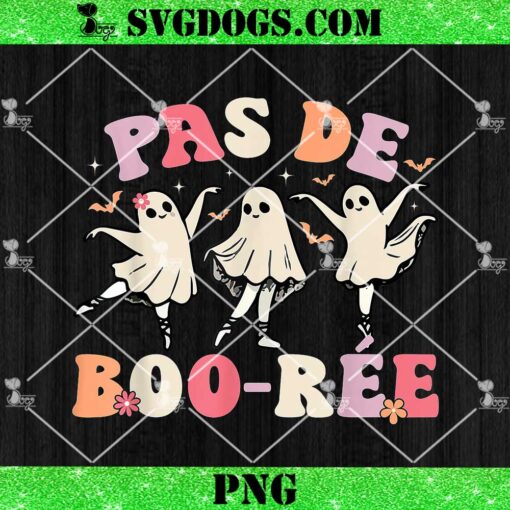 Pas de BOO-rée Ghost Ballet Dancer PNG, Halloween Dance Teacher PNG