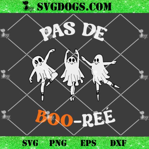 Pas de BOO-rée Ghost Ballet Dancer SVG, Halloween Dance SVG