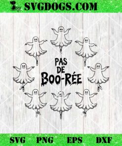 Pas de BOO rée SVG, Funny Ballet Ghosts Halloween Dance SVG