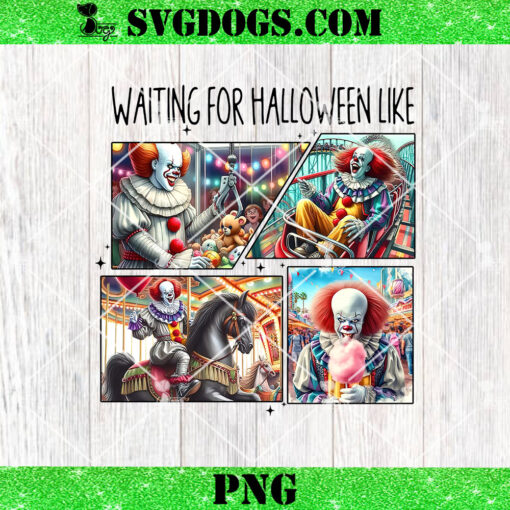 Pennywise Waiting For Halloween PNG, Scary Halloween PNG, Horror Summer PNG