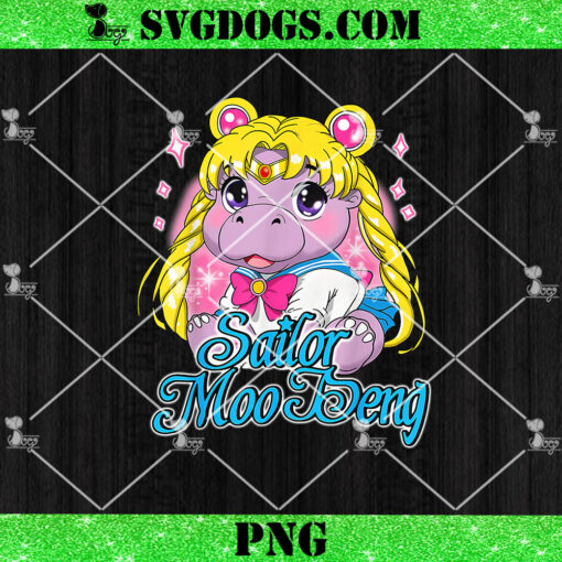 Sailor Moo Deng PNG, Cute Baby Hippo PNG