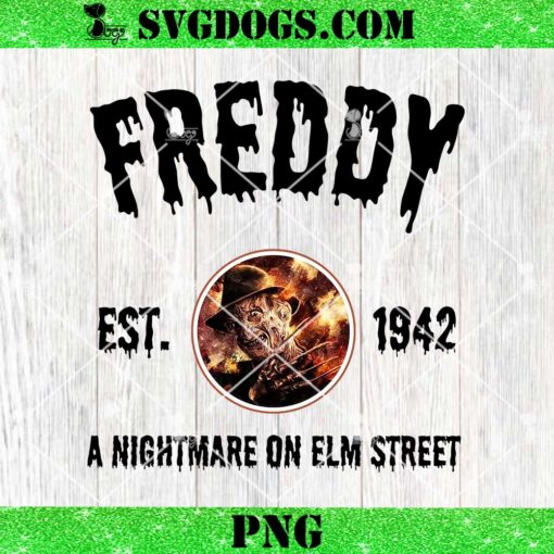 Scary Freddy A Nightmare On Elm Street Est 1942 PNG, Freddy Krueger PNG