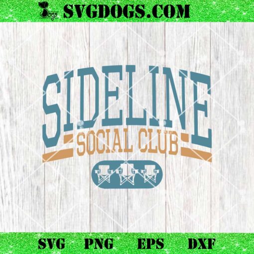 Sideline Social Club SVG PNG, Baseball Club SVG