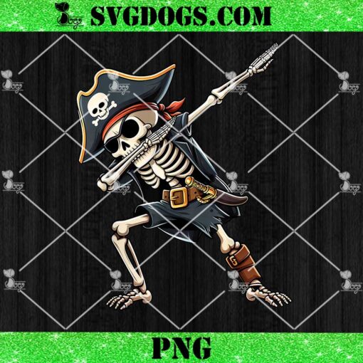 Skeleton Pirate Halloween PNG, Dabbing Pirate PNG