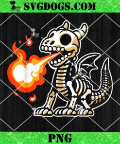 Spooky Dragon Skeleton PNG, Fantasy PNG, Mythical Animal PNG