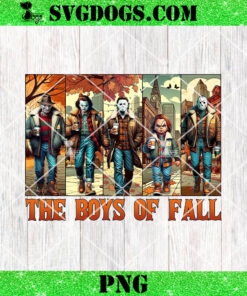 The Boys Of Fall PNG, Halloween Horror Friends PNG, Movie Killers Neon PNG