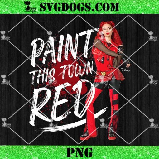 The Rise Of Red Paint This Town PNG, Disney Descendants PNG