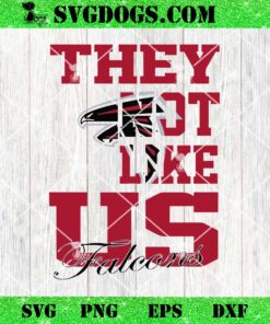 They Not Like US Falcons SVG, Atlanta Falcons NFL SVG PNG