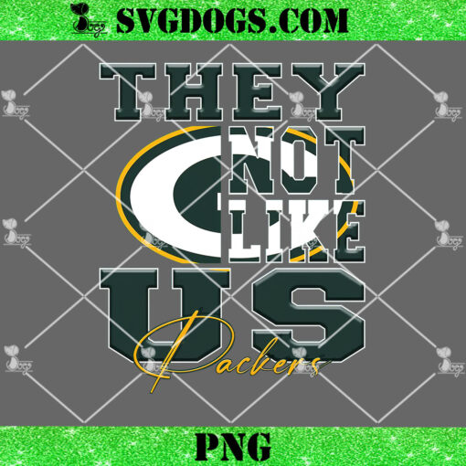 They Not Like Us Packers PNG, Green Bay Packers PNG