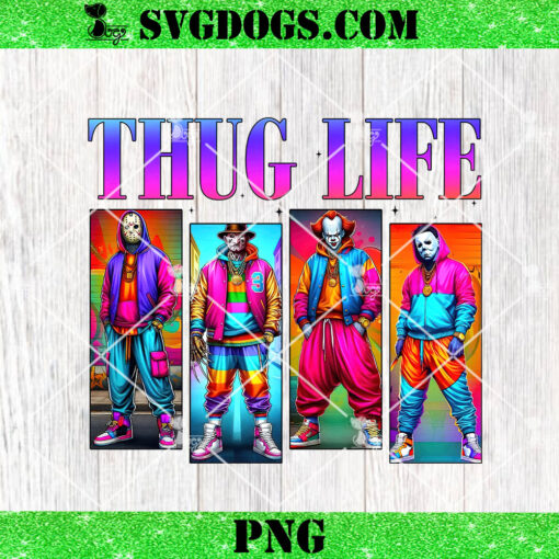 Thug Life Horror Characters Halloween PNG, Horror Killer Thug Life PNG