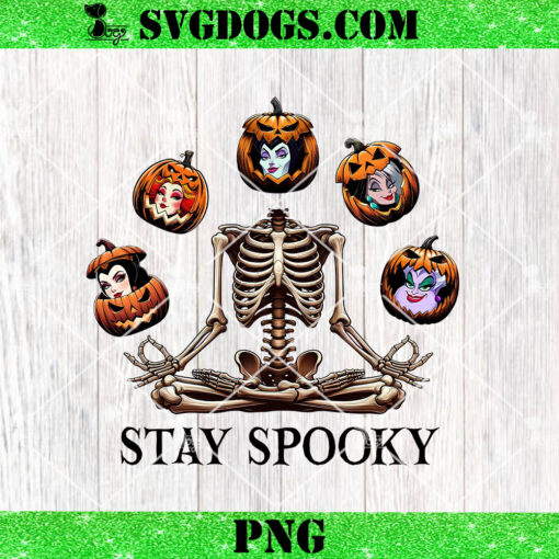 Villains Stay Spooky PNG, Skeleton Halloween PNG